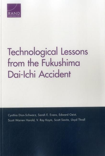 Produktbild: Technological Lessons from the Fukushima Dai-Ichi Accident