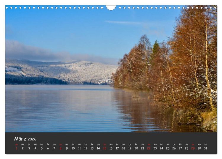 Produktbild: Schluchsee Naturpark S&uuml;dschwarzwald (Wandkalender 2026 DIN A3 quer), CALVENDO Monatskalender