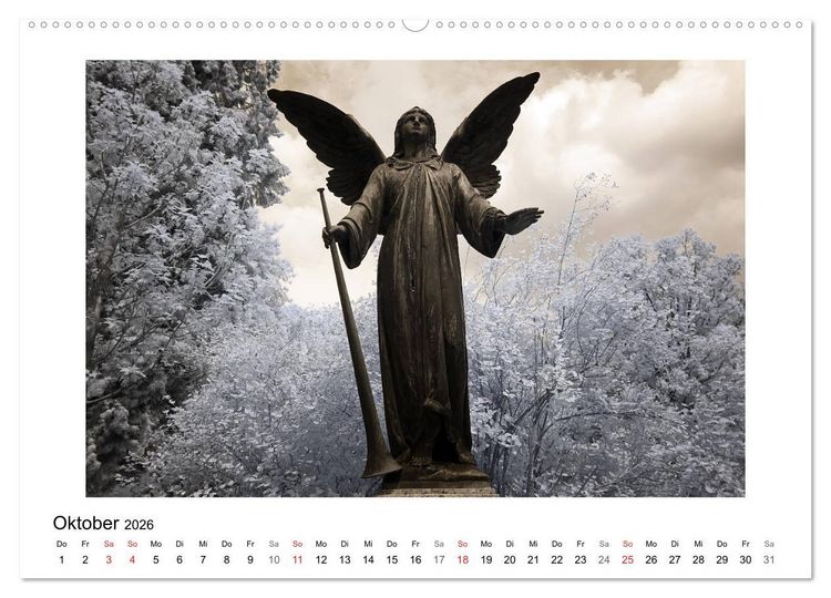 Produktbild: your guardian angel - Dein Schutzengel f&uuml;r jeden Tag (hochwertiger Premium Wandkalender 2026 DIN A2 quer), Kunstdruck in Hochglanz