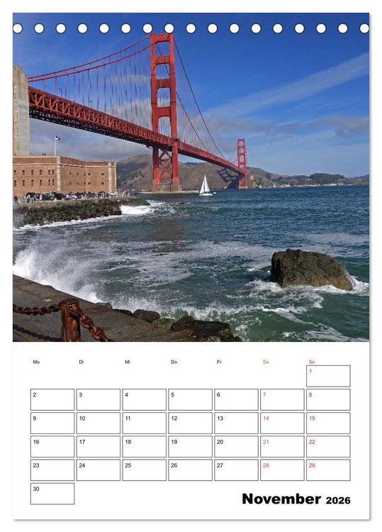 Produktbild: AMERIKA RUNDREISE Bildsch&ouml;n und Aufregend. (Tischkalender 2026 DIN A5 hoch), CALVENDO Monatskalender