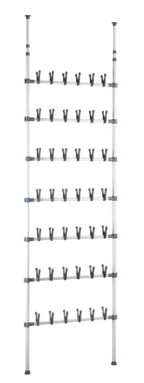 Produktbild: Teleskop Schuhregal Mod. Atlas, f&uuml;r 42 Paar Schuhe