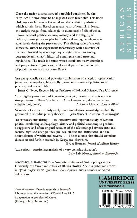 Produktbild: The Culture of Politics in Modern Kenya