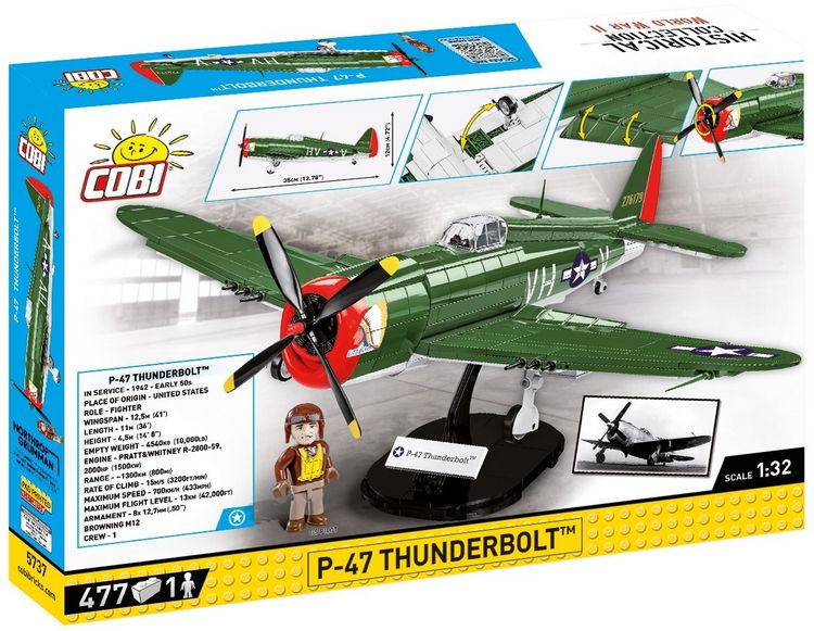 Produktbild: COBI Historical Collection 5737 - P-47 Thunderbolt