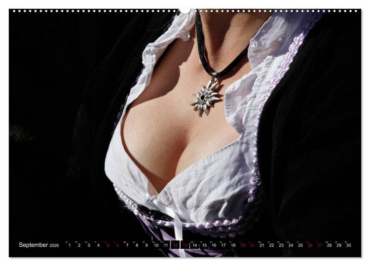 Produktbild: Bayerische Balkone, Einblicke ins Dirndl - bezaubernd (hochwertiger Premium Wandkalender 2026 DIN A2 quer), Kunstdruck in Hochglanz
