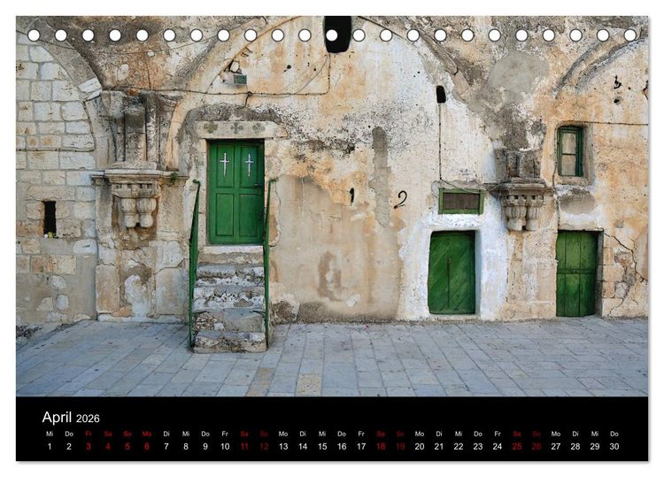 Produktbild: Jerusalem, Bilder die einen bewegen (Tischkalender 2026 DIN A5 quer), CALVENDO Monatskalender