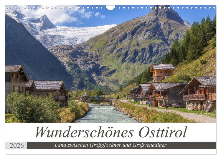 Produktbild: Wundersch&ouml;nes Osttirol (Wandkalender 2026 DIN A3 quer), CALVENDO Monatskalender