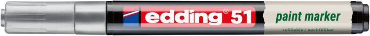 Produktbild: Edding 51 EcoLine 4-51-054 Lackmarker Silber 1 mm, 2mm