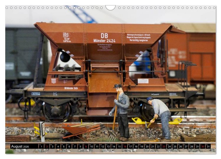 Produktbild: Kleine Bahnwelt in Spur 1 (Wandkalender 2026 DIN A3 quer), CALVENDO Monatskalender