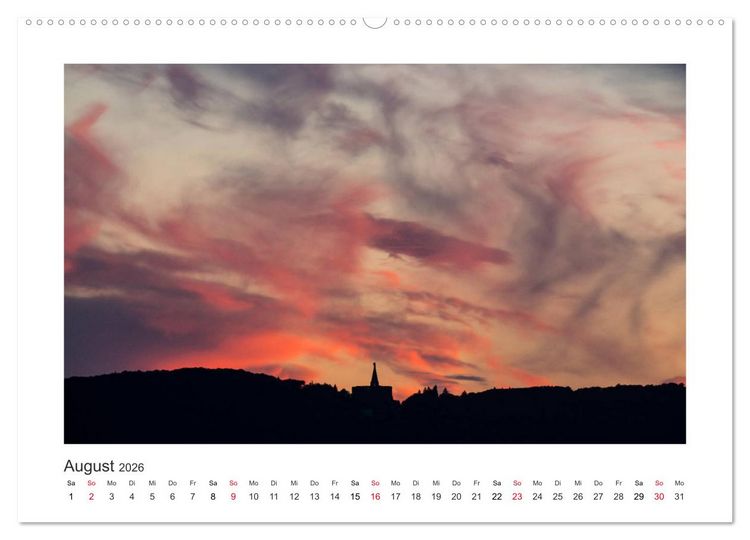 Produktbild: Kasseler Landschaften (Wandkalender 2026 DIN A2 quer), CALVENDO Monatskalender