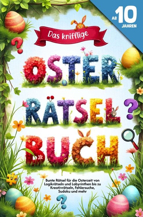 Produktbild: Das knifflige Oster R&auml;tselbuch f&uuml;r Kids ab 10 Jahren - Bunte R&auml;tsel f&uuml;r die Osterzeit