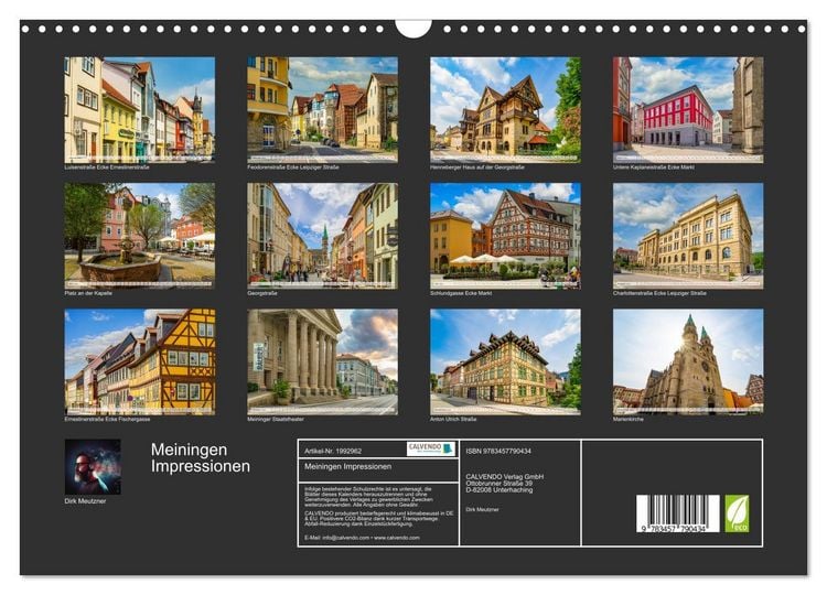 Produktbild: Meiningen Impressionen (Wandkalender 2026 DIN A3 quer), CALVENDO Monatskalender