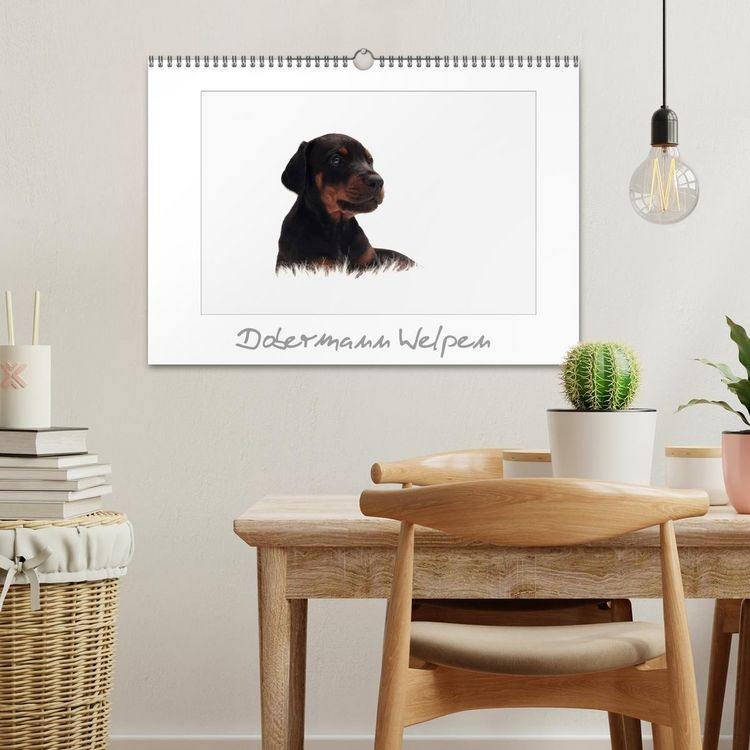 Produktbild: Dobermann Welpen (Wandkalender 2026 DIN A3 quer), CALVENDO Monatskalender