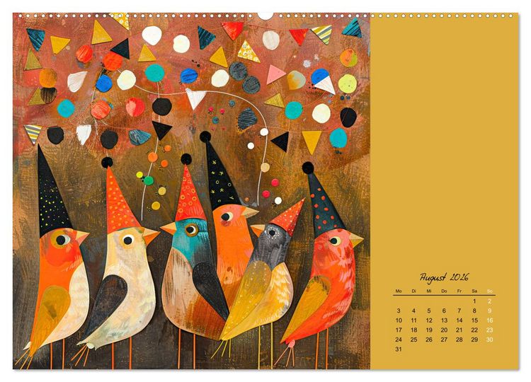 Produktbild: Wenn Tiere feiern (Wandkalender 2026 DIN A2 quer), CALVENDO Monatskalender