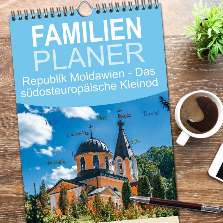 Produktbild: Familienplaner 2026 - Republik Moldawien - Das s&uuml;dosteurop&auml;ische Kleinod mit 5 Spalten (Wandkalender, 21 x 45 cm) CALVENDO