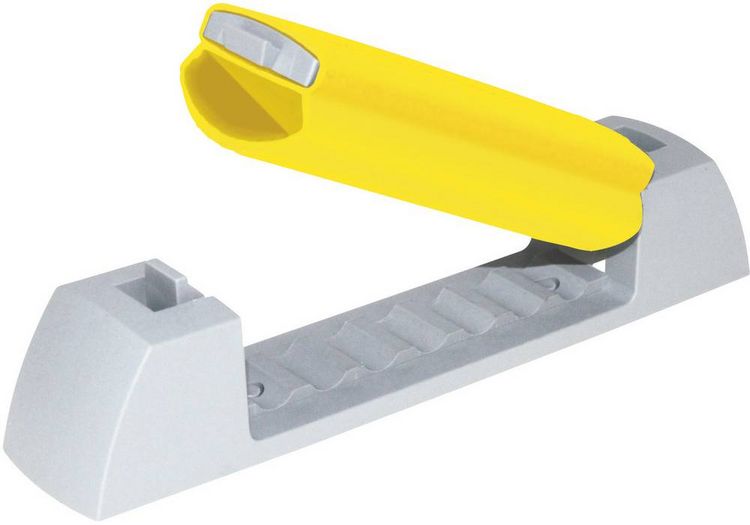 Produktbild: Serpa 5.07164.1003 Kabelclip selbstklebend 5.07164.1003 B&uuml;ndel-&Oslash;-Bereich 10 mm (max) wiederverschlie&szlig;bar Hellgrau, Gelb 1 St.