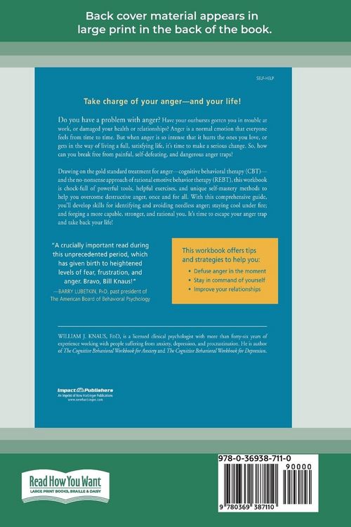 Produktbild: The Cognitive Behavioral Workbook for Anger