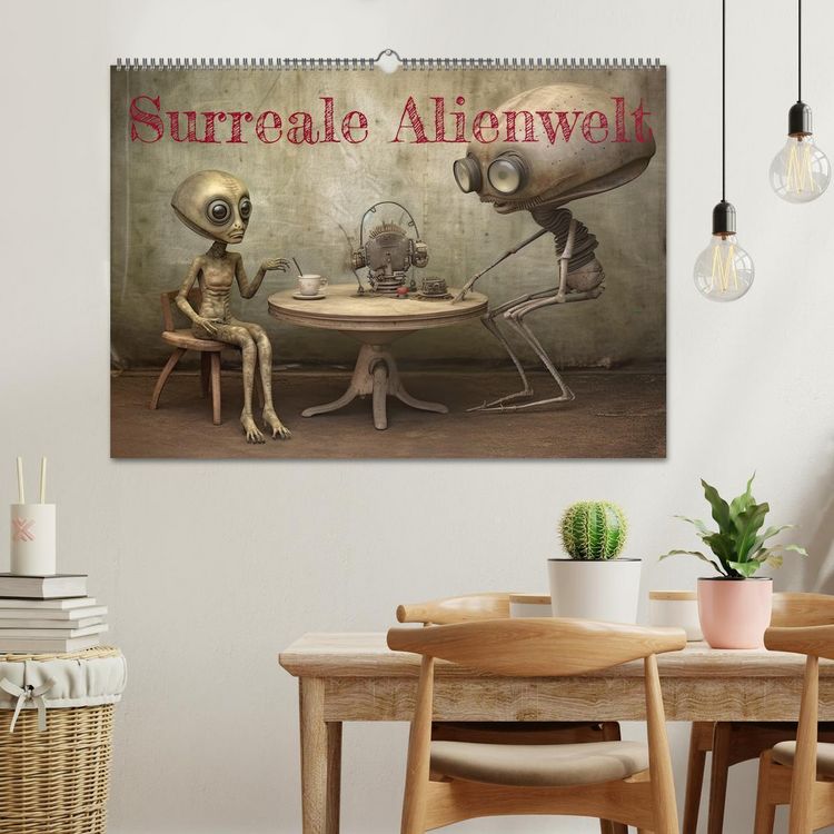 Produktbild: Surreale Alienwelt (Wandkalender 2026 DIN A2 quer), CALVENDO Monatskalender