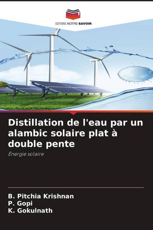 Produktbild: Distillation de l'eau par un alambic solaire plat &agrave; double pente
