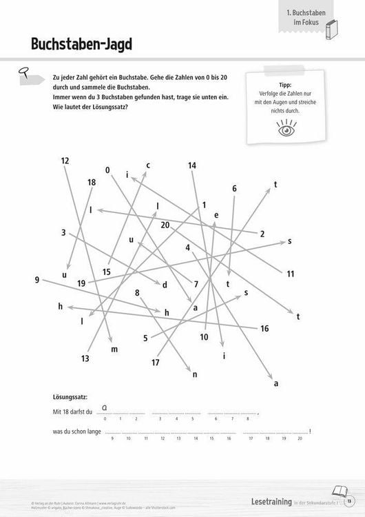 Produktbild: Lesetraining in der Sekundarstufe I