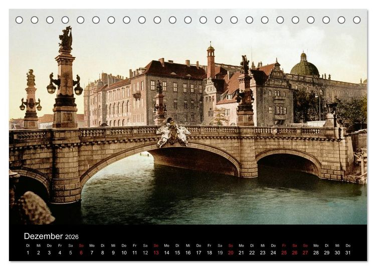 Produktbild: Berlin um 1900 (Tischkalender 2026 DIN A5 quer), CALVENDO Monatskalender