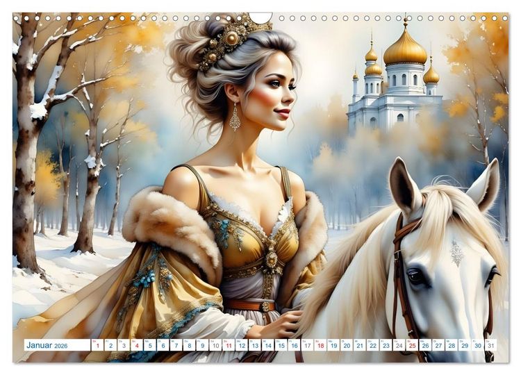 Produktbild: K&ouml;niginnen der Reitkunst (Wandkalender 2026 DIN A3 quer), CALVENDO Monatskalender