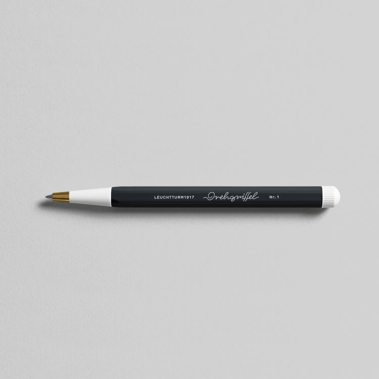 Produktbild: LEUCHTTURM1917 Drehgriffel Nr. 1, Schwarz - Gelstift mit schwarzer Tinte