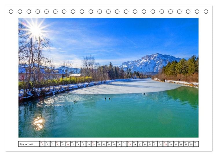 Produktbild: Sch&ouml;ne Gr&uuml;&szlig;e aus Hallein (Tischkalender 2026 DIN A5 quer), CALVENDO Monatskalender