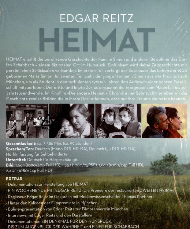 Produktbild: Edgar Reitz - Heimat - Gesamtedition (+ 3 DVDs] [16 BRs]