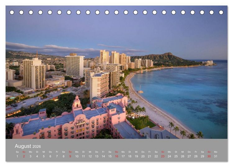 Produktbild: SPIRIT OF HAWAII (Tischkalender 2026 DIN A5 quer), CALVENDO Monatskalender