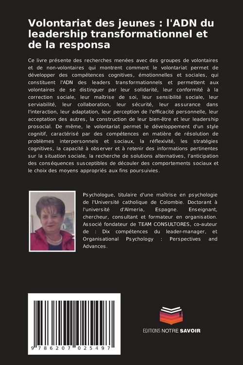 Produktbild: Volontariat des jeunes : l'ADN du leadership transformationnel et de la responsa