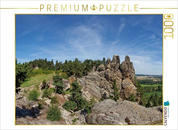 Produktbild: CALVENDO Puzzle Ein Motiv aus dem Kalender Der Harz, Naturschutzgebiet Teufelsmauer | 1000 Teile Lege-Gr&ouml;&szlig;e 64x48cm Foto-Puzzle f&uuml;r gl&uuml;ckliche Stunden