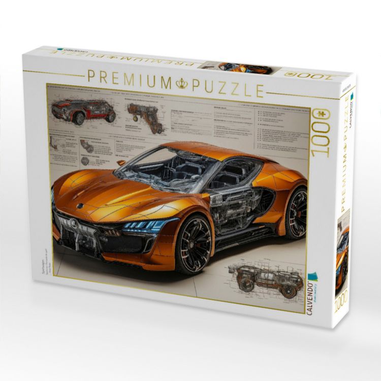 Produktbild: CALVENDO Puzzle Sportwagen | 1000 Teile Lege-Gr&ouml;&szlig;e 64x48cm Foto-Puzzle f&uuml;r gl&uuml;ckliche Stunden