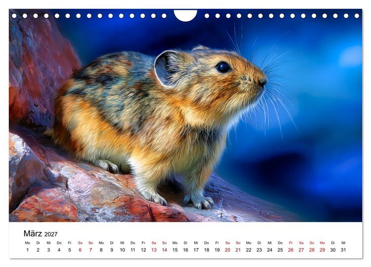 Produktbild: Lemminge - Kleine Helden der Tundra (Wandkalender 2027 DIN A4 quer), CALVENDO Monatskalender