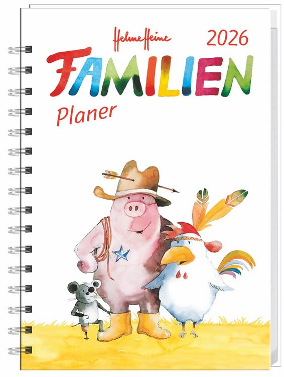 Produktbild: Helme Heine: Familienplaner-Buch A6 2026