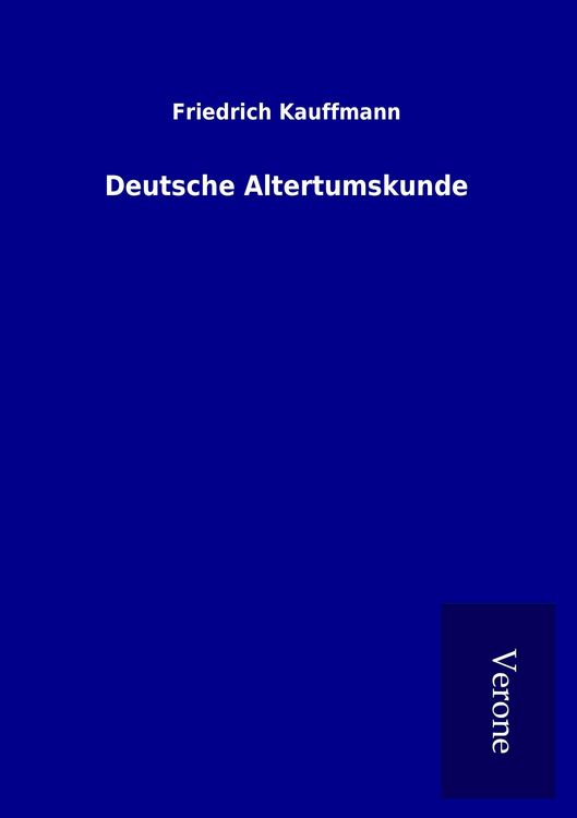 Produktbild: Deutsche Altertumskunde