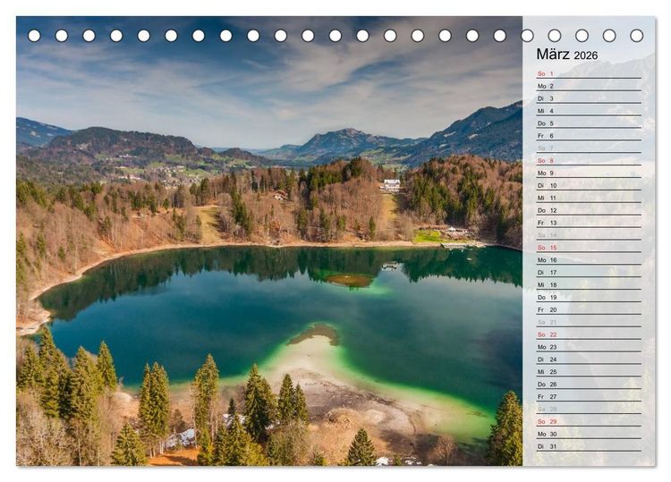 Produktbild: Oberallg&auml;uer Landschaft (Tischkalender 2026 DIN A5 quer), CALVENDO Monatskalender