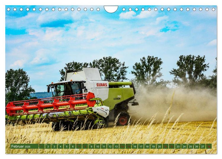 Produktbild: Landwirtschaft - Giganten im Kornfeld (Wandkalender 2026 DIN A4 quer), CALVENDO Monatskalender
