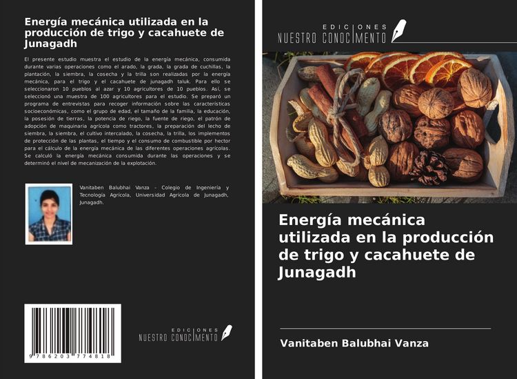 Produktbild: Energ&iacute;a mec&aacute;nica utilizada en la producci&oacute;n de trigo y cacahuete de Junagadh