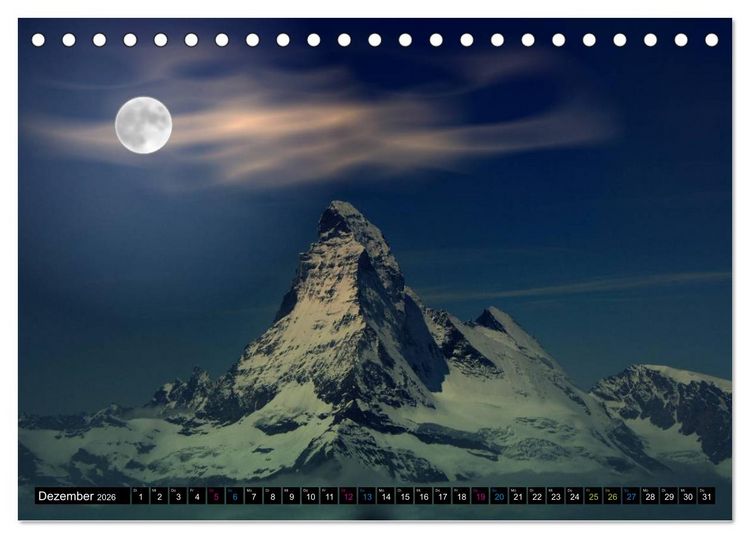 Produktbild: MATTERHORN. Faszination und Magie (Tischkalender 2026 DIN A5 quer), CALVENDO Monatskalender
