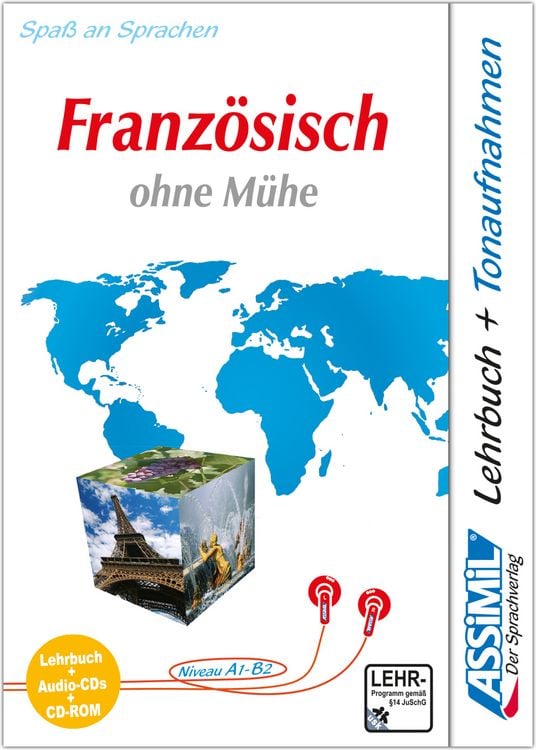 Produktbild: ASSiMiL Franz&ouml;sisch ohne M&uuml;he - Plus-Sprachkurs - Niveau A1-B2