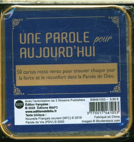 Produktbild: Une parole pour aujourd'hui : cartes de versets bibliques