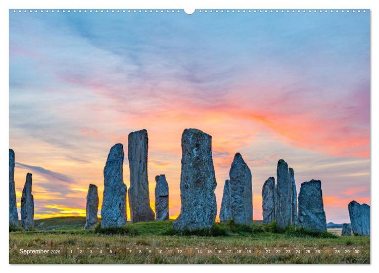 Produktbild: Von den Highlands zu den Hebriden (hochwertiger Premium Wandkalender 2026 DIN A2 quer), Kunstdruck in Hochglanz