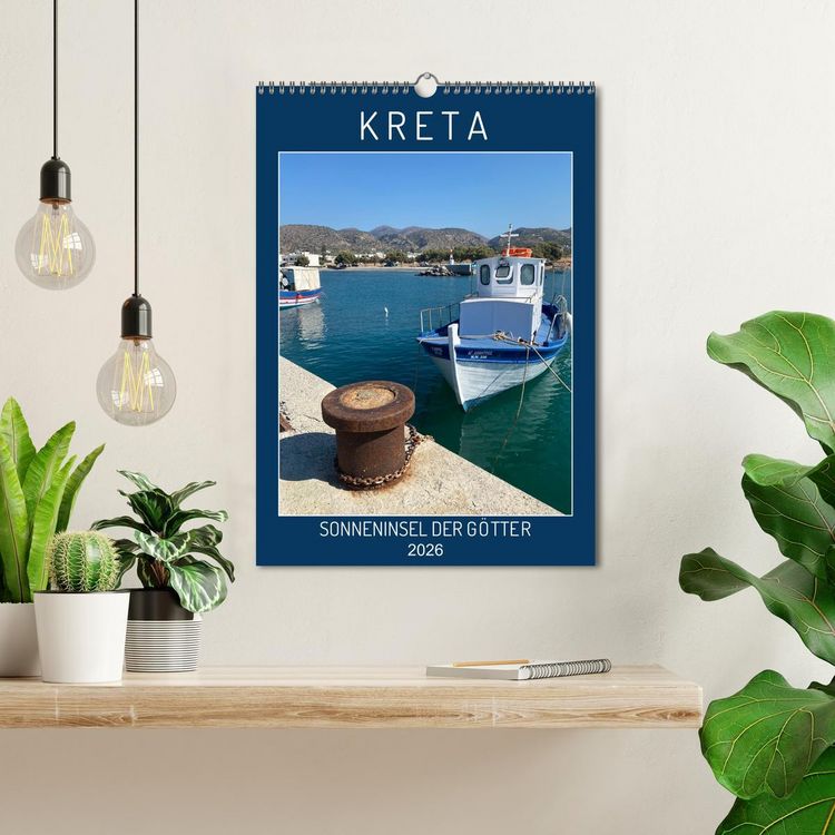 Produktbild: KRETA SONNENINSEL DER G&Ouml;TTER (Wandkalender 2026 DIN A3 hoch), CALVENDO Monatskalender