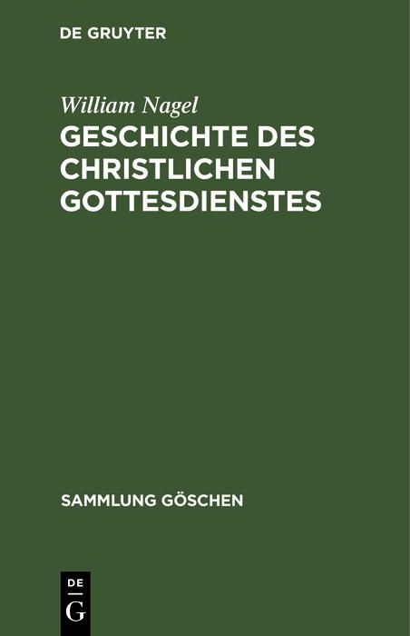 Produktbild: Geschichte des christlichen Gottesdienstes