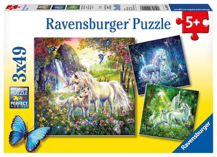 Bild vom Artikel Puzzle Ravensburger Schöne Einhörner 3 X 49 Teile vom Autor 