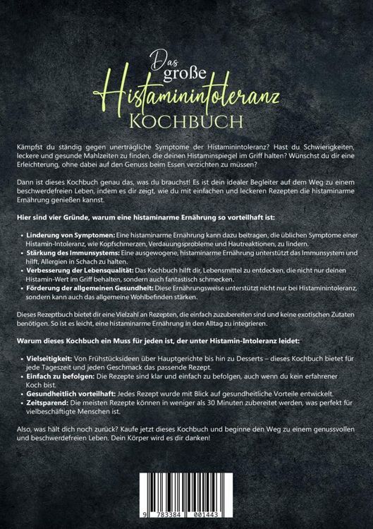 Produktbild: Das gro&szlig;e Histaminintoleranz Kochbuch