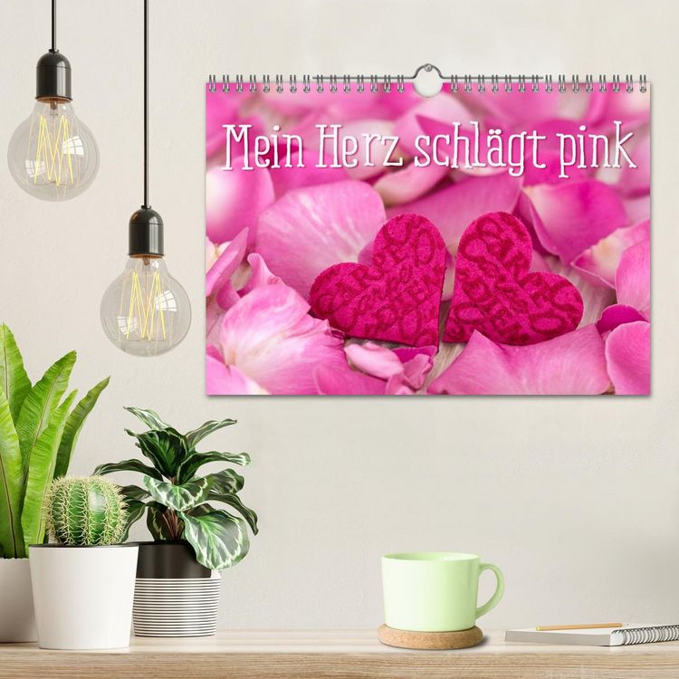 Produktbild: Mein Herz schl&auml;gt pink (Wandkalender 2026 DIN A4 quer), CALVENDO Monatskalender