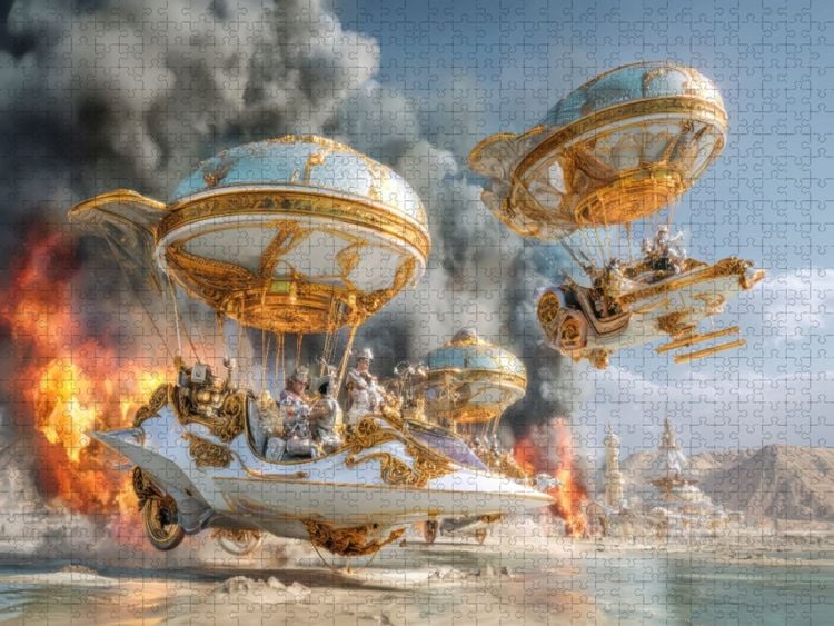 Produktbild: CALVENDO Puzzle Festival in der W&uuml;ste | 2000 Teile Lege-Gr&ouml;&szlig;e 90x67cm Foto-Puzzle f&uuml;r gl&uuml;ckliche Stunden