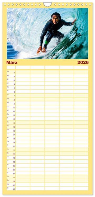 Produktbild: Familienplaner 2026 - Spirit of Motion mit 5 Spalten (Wandkalender, 21 x 45 cm) CALVENDO