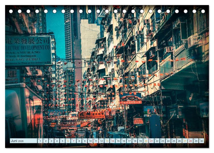 Produktbild: Hongkong Street (Tischkalender 2026 DIN A5 quer), CALVENDO Monatskalender